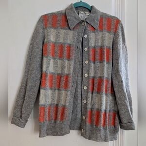 Vintage Anne Fogarty Wool Blend Cardigan Size L